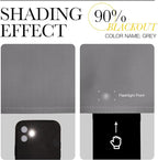 NICETOWN Grey Blackout Curtain Panels - Image 7