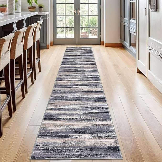 Lansny Modern Abstract Runner Rug 2x12 - Image 2