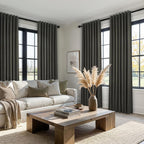94 Inch Long Gray Blackout Curtains - Image 7