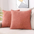 HPUK Linen Throw Pillow Covers Pack of 2, 18x18 Inch Accent Cushion Covers by HPUK