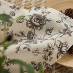 jinchan Amlie Floral Linen Valance Curtain Farmhouse Kitchen Valance - Image 7
