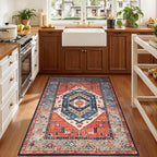 SERISSA Boho Area Rugs for Entryway, 3x4 Washable Non-Slip Kitchen Rug - Image 3