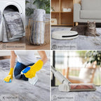 Toneed Abstract Area Rug 7x9 Modern Washable Rug Soft Non Slip Rug Low Pile - Image 7