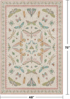 Hazo Haus Neutral Girl Nursery Rug 4x6 - Image 2