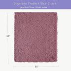 Bigacogo Chunky Knit Throw Blanket - Image 2
