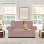 WEERRW Velvet Couch Covers for 2 Cushion Couch Sofa - Image 2