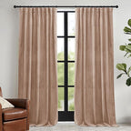 RYB HOME Blush Velvet Curtains by RYBHOME