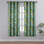 Topfinel Kitchen Curtains 45 Inch Length Floral Spring Curtains - Image 2