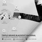 Deconovo Blackout Curtains, Thermal Insulated, W52 x L95 2 Panels, Back Tab - Image 4