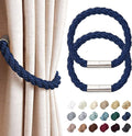 NICEEC 2 Pack Strong Magnetic Curtain Tiebacks Modern Simple Style Drape Tie by NICEEC