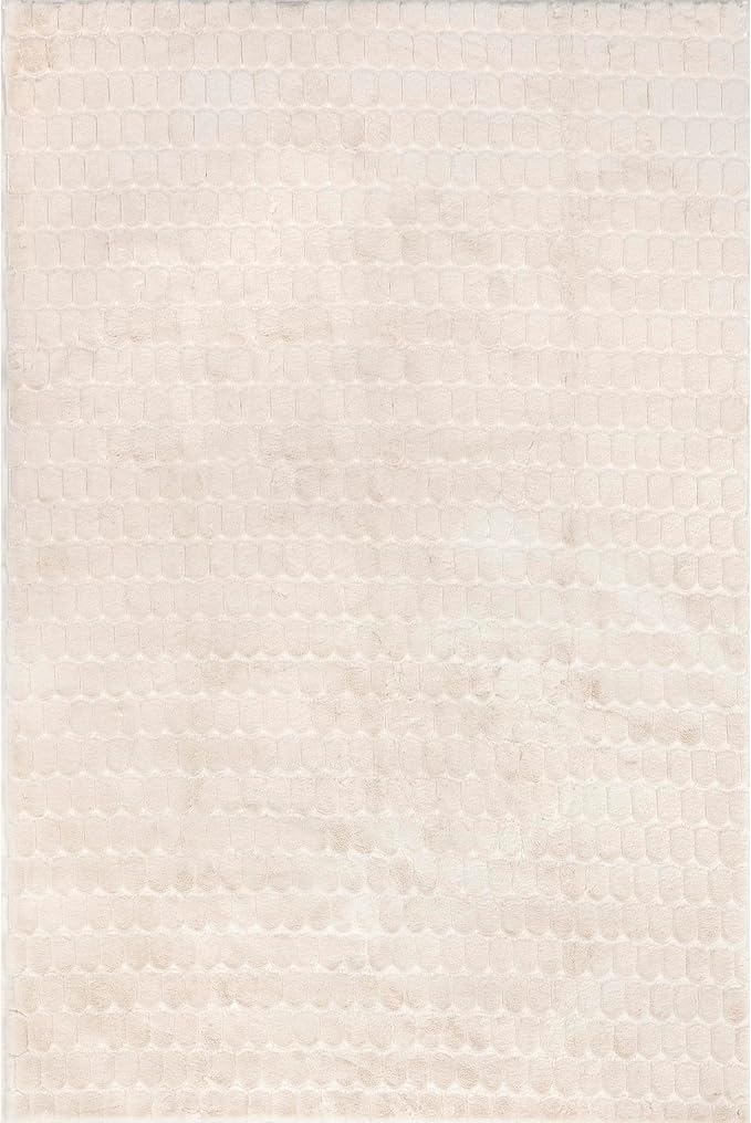 Nuloom Nia Beige, Cozy Shag, Fluffy and Soft, High Traffic, Stain Resistant - Image 5