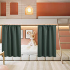 RYB HOME Half Curtain Tiers 36 inch Length, Rod Pocket Summer Heat Blocking by RYBHOME