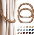 NICEEC 2 Pack Strong Magnetic Curtain Tiebacks Modern Simple Style Drape Tie by NICEEC