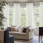 Living Room Curtains 84 Inches Long Faux Linen Darkening Curtain - Image 7