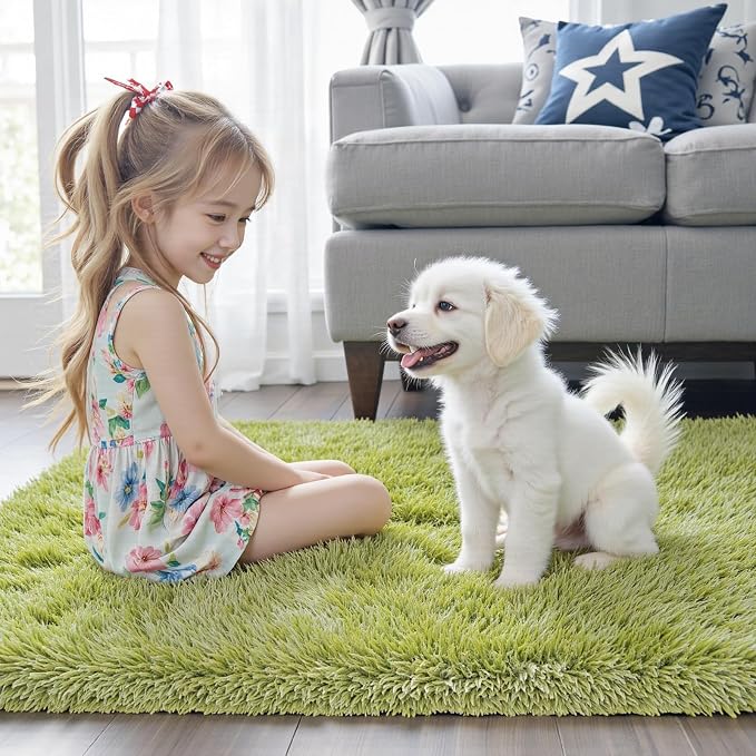 Rugs for Living Room 5x8, Alfombras para Salas Shag Large Plush Soft Area Rug - Image 3
