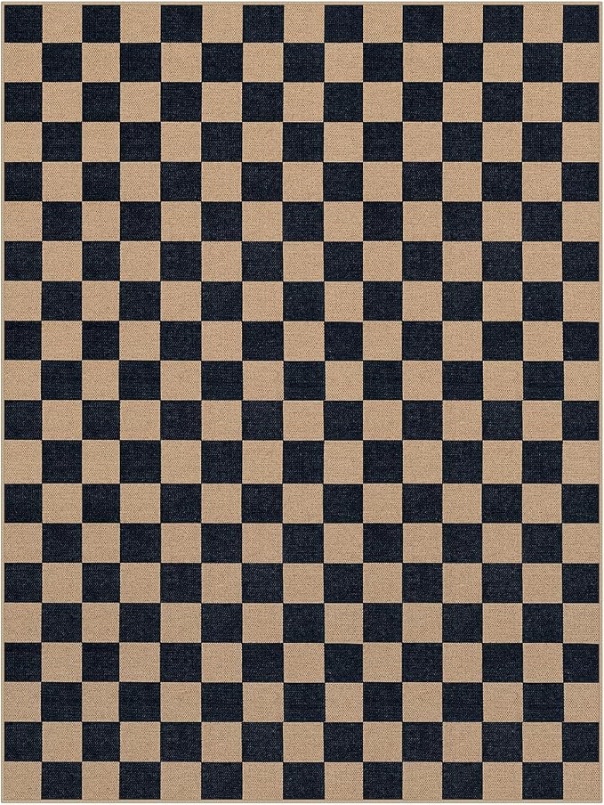 Lahome Colette Checkered Easy Jute Rug, 9x12 Area Rug - Image 8