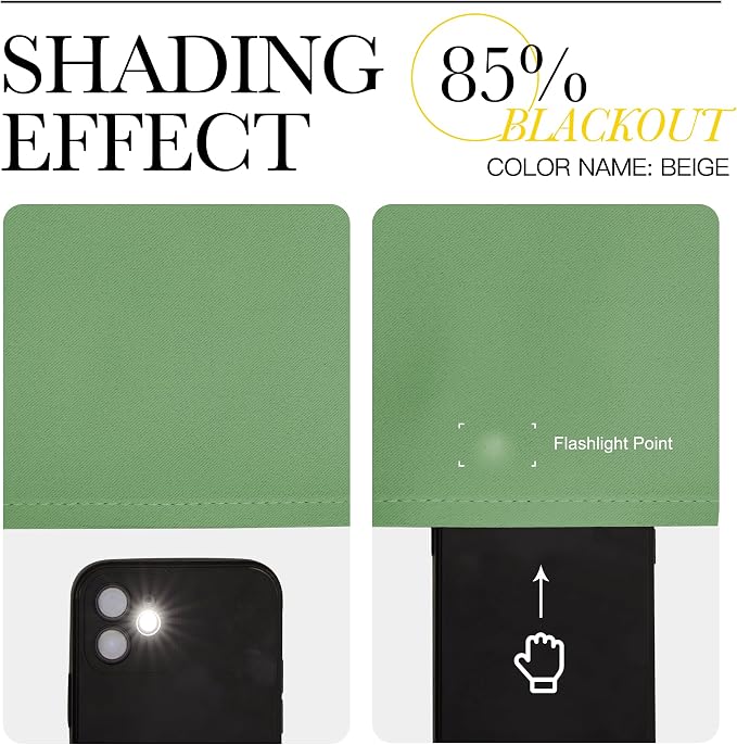 NICETOWN Blackout Forest Green Curtains 84 inches Long, Grommet Room Darkening - Image 7
