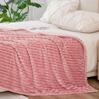 BEDELITE Fleece Blanket Queen Size – 3D Ribbed Jacquard Soft and Warm - Image 7
