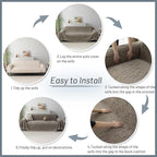 MYSKY HOME Couch Covers for 3 Cushion Couch Sofa, Sectional Couch Cover L Shape - Image 7