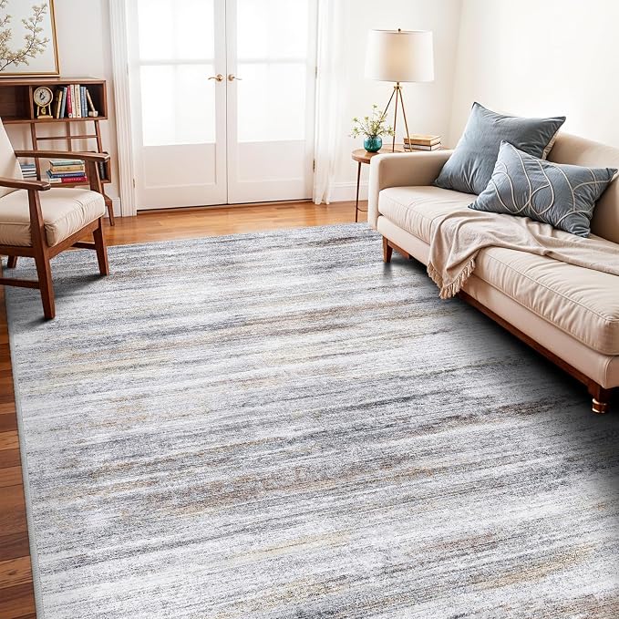 6x9 Area Rug for Living Room: Non-Slip Washable Rugs for Dining Room Bedroom by WIEVEDENS