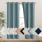 NICETOWN 100% Absolutely Blackout Linen Curtains by NICETOWN