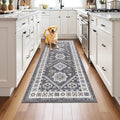 HEBE Washable Kitchen Rugs Runner 2'x 5', Non Slip Hallway Runner Rug, Low Pile by HEBE
