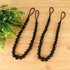 Wood Bead Curtain Tiebacks, KLOGTSIND Set of 2 Curtain Holdbacks - Image 6