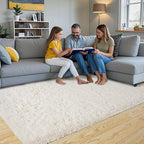 Pionblank Fluffy Area Rug for Bedroom 4x6 Feet, Indoor Plush Carpet, Shag Soft - Image 2