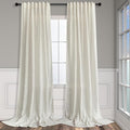 Natural Linen Curtains 108 Inches Long by Pitalk