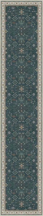 Hazo Haus Vintage Dark Green 2x10 Hallway Runner Rug - Image 2