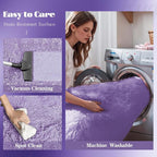 2x6 Runner Rug for Bedroom: Fluffy Shag Soft Washable Rugs Small Fuzzy Plush - Image 4