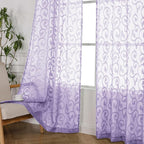 OWENIE Furman Extra Long Sheer Curtains 96 inches Long - Image 2