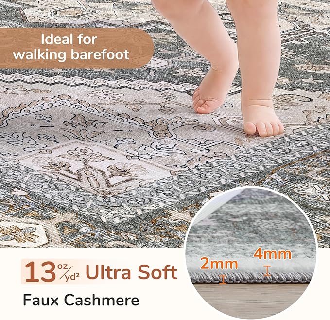 OPPODREAM Soft 10x14 Area Rugs, Washable Rugs 10x14 - Image 2