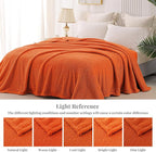 Whale Flotilla King Size Fuzzy Fleece Blanket, Fluffy Warm Soft Jacquard Bed - Image 9