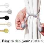 Curtain Tiebacks Outdoor Elegant Decorative Tie Backs Modern Rope Tiebacks - Image 4