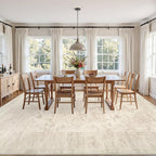 5x7 Area Rugs for Living Room: Vintage Boho Neutral Washable Rug Indoor Soft - Image 9
