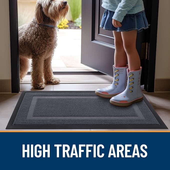 OLANLY Front Door Mat Indoor Outdoor Entrance, Waterproof All-Season, - Image 8