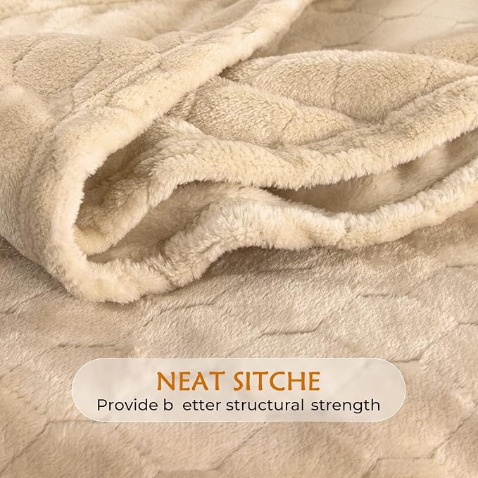 TOONOW Fleece Bed Blanket Queen Size 90x90 inches, Super Soft Fluffy Fuzzy - Image 5