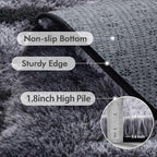 8x10 Ft Extra Large Shag Rugs for Living Room, Tie Dyed Ultra Soft Fluffy Furry - Image 5