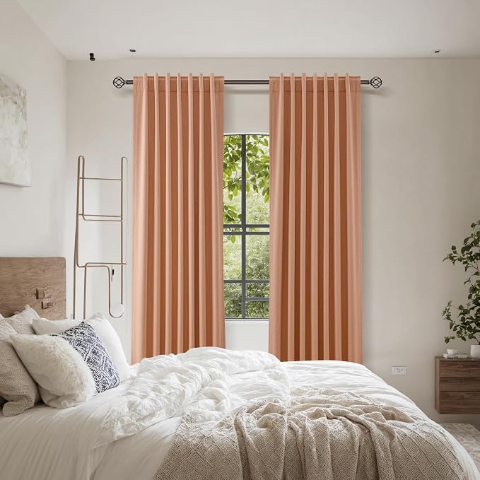 Guken 100% Blackout Curtains 84 Inch Length 2 Panels Set - Image 8