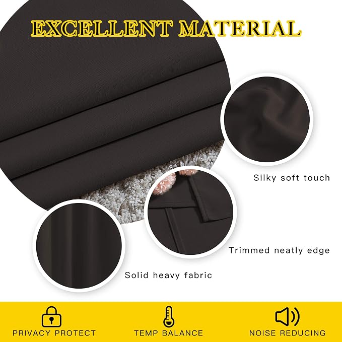 NICETOWN Blackout 102 inch Curtains - Image 4
