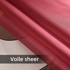 youleyar Solid Sheer Rod Pocket Curtain Voile Draperies 2 Panels White Beige - Image 6