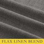 NICETOWN Grizzle Gray Vintage Linen 100% Blackout Curtains - Image 8