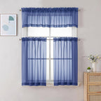Chyhomenyc Royal Blue Sheer Valances - Image 2