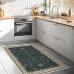 Dark Green Oushak 3x5 Large Entryway Rug - Image 2