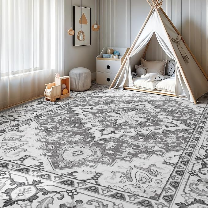 Lofus 9x12 Area Rugs for Living Room, Washable Area Rug, Rugs for Bedroom - Image 3