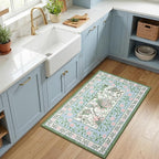 GarveeHome Blue Green Pink 2x3 Door Mat Indoor Rugs - Image 3