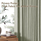 MIULEE Pinch Pleated Thick Linen Curtains 90 Inches Long 2 Panels - Image 7