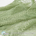 WAZZIO Boho Lace Curtains 84 Inches 2 Panel, Light Filtering Privacy Tassel & - Image 7