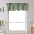 Chyhomenyc Sage Green Short Curtain Valance by Chyhomenyc